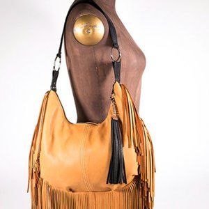 Hides in Hand Saddle Fringe Bag/Purse